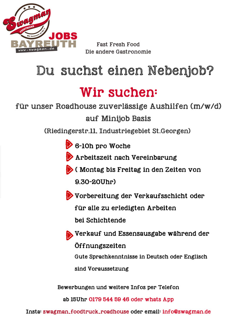 Stellenagebot Nebenjob